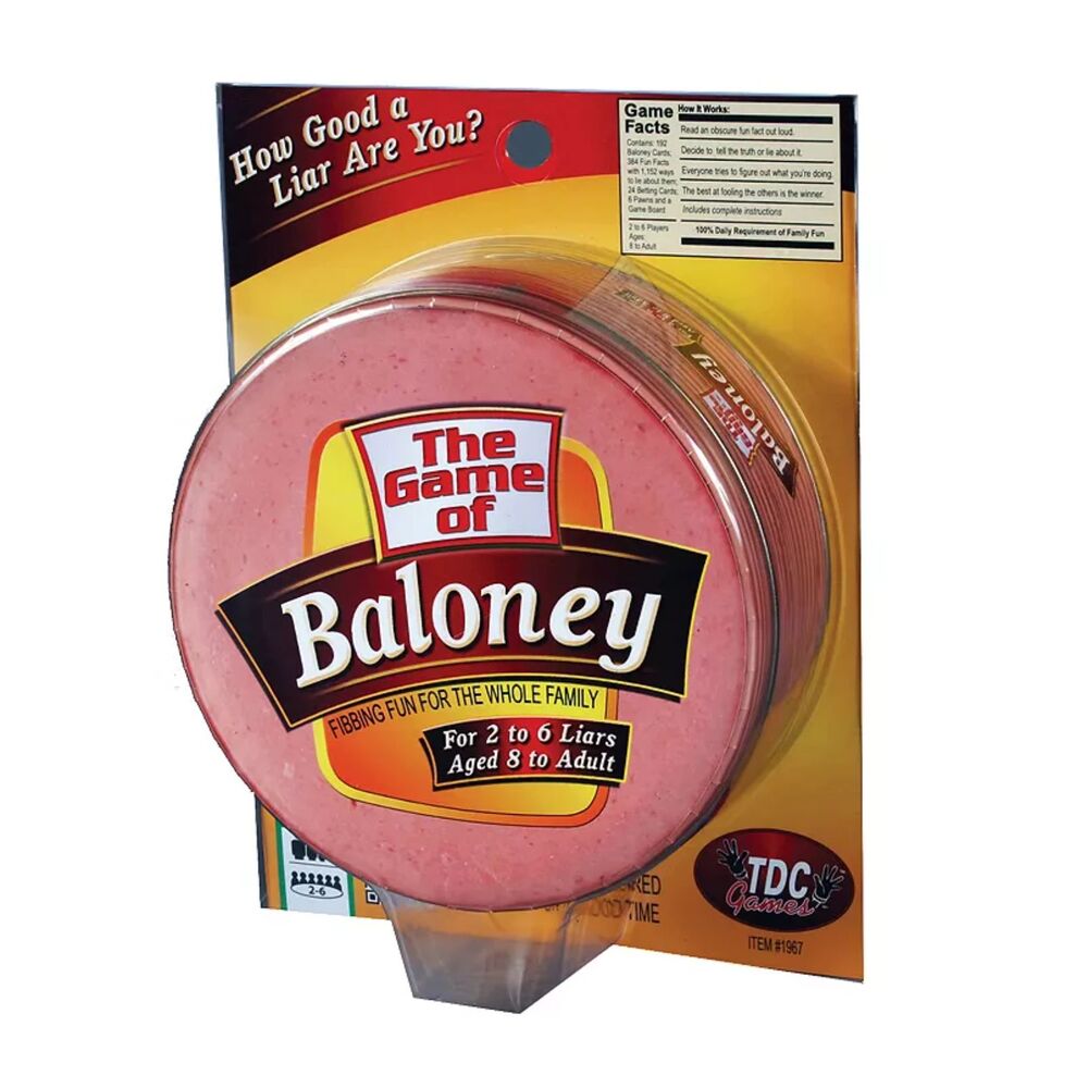 TDC Games The Game of Baloney How Good A Liar Are You Tin Container Ages 8 & Up